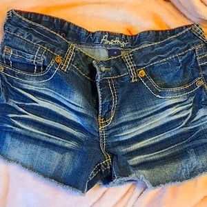 Denim shorts